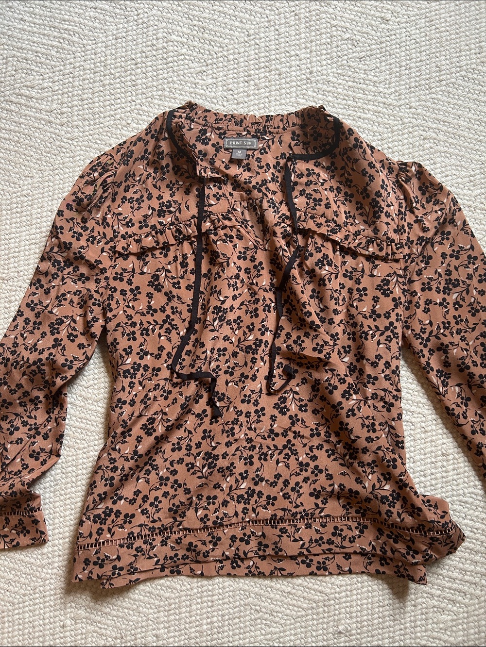 J. Crew Point Sur Blossom Print Blouse
